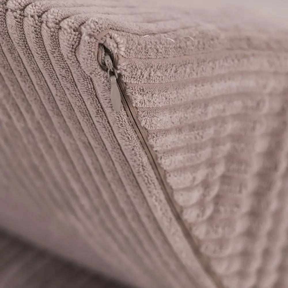 Chaise longue enfant inclinable 145x35x45 cm - velours côtelé beige premium, confortable – Plush Nest by Misioo