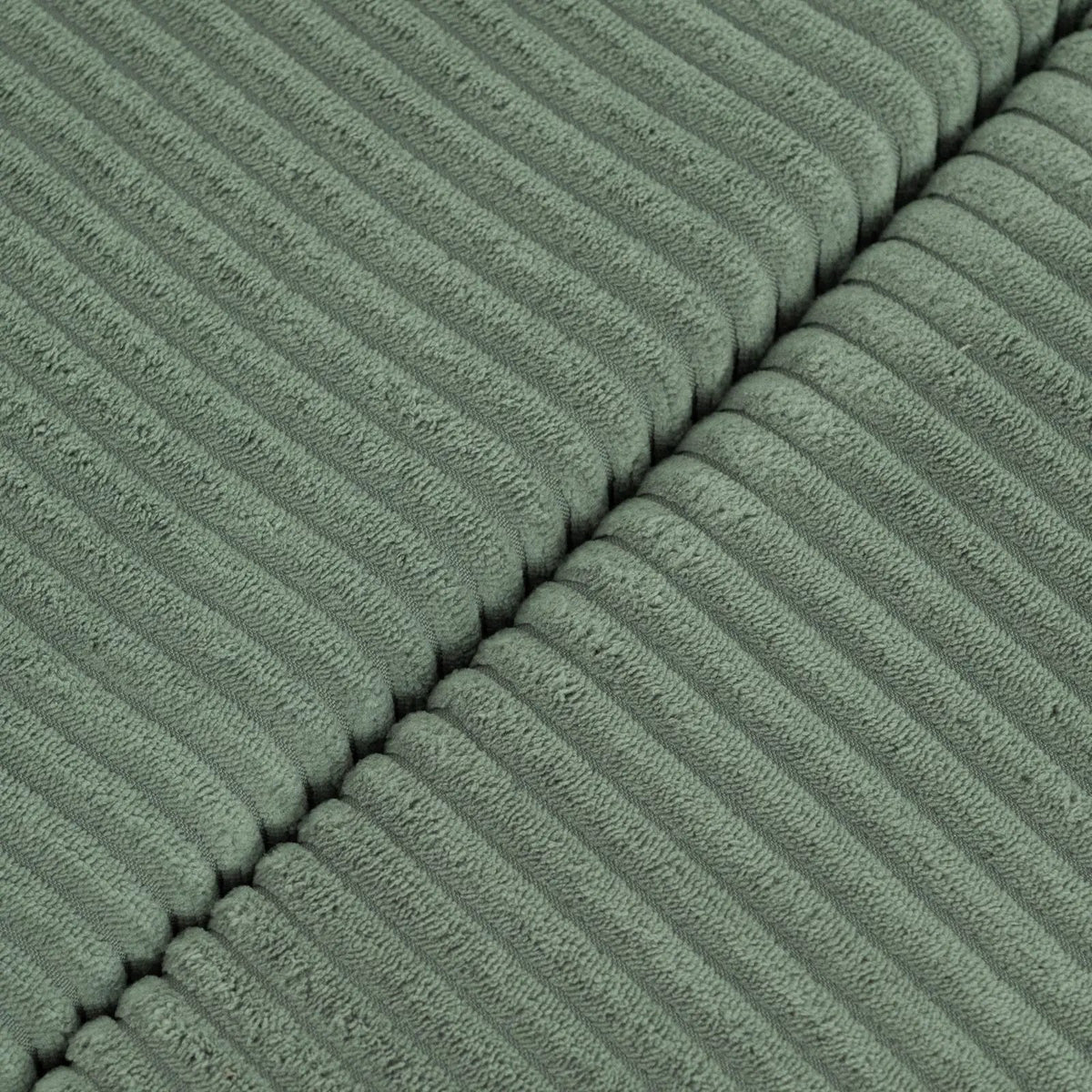Tapis fleur - 15x115x5 cm, velours côtelé vert moelleux, tapis de jeu - Plush Nest by Misioo