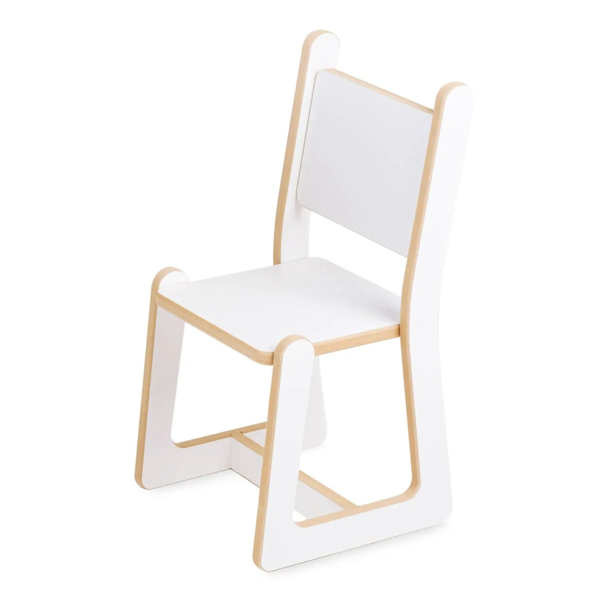 Chaise bébé avec table assortie - bois blanc, ensemble table et chaise enfant - Plush Nest by Misioo