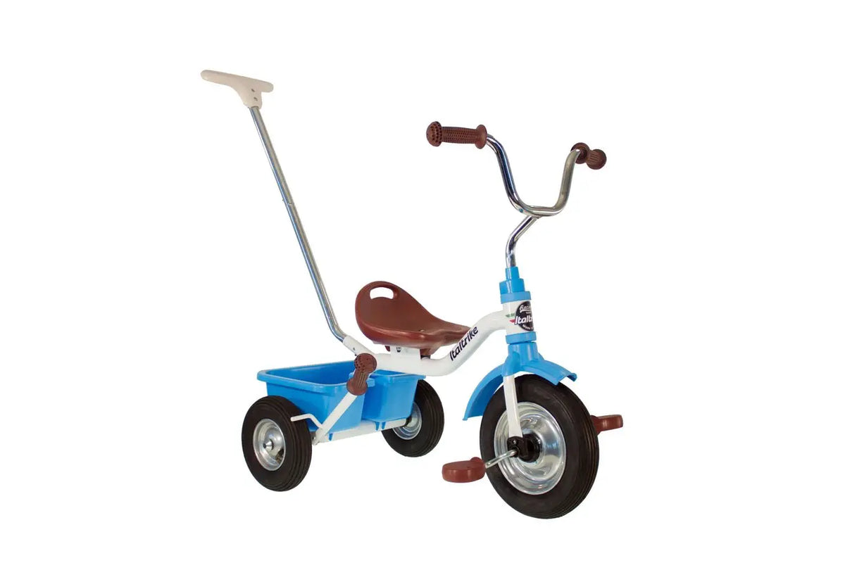 Tricycle Racing Monaco Italtrike Blanc Et Bleu Pneu PU Pour Petits Champions Collection Racing Team by Italtrike