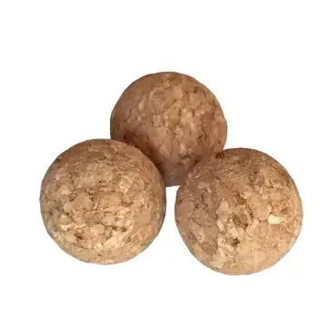 SLINGSHOT RUSTIK GRIP + 3 BOULES EN LIÈGE (manche en daim) - Jeu de role pour enfants by KALID MEDIEVAL