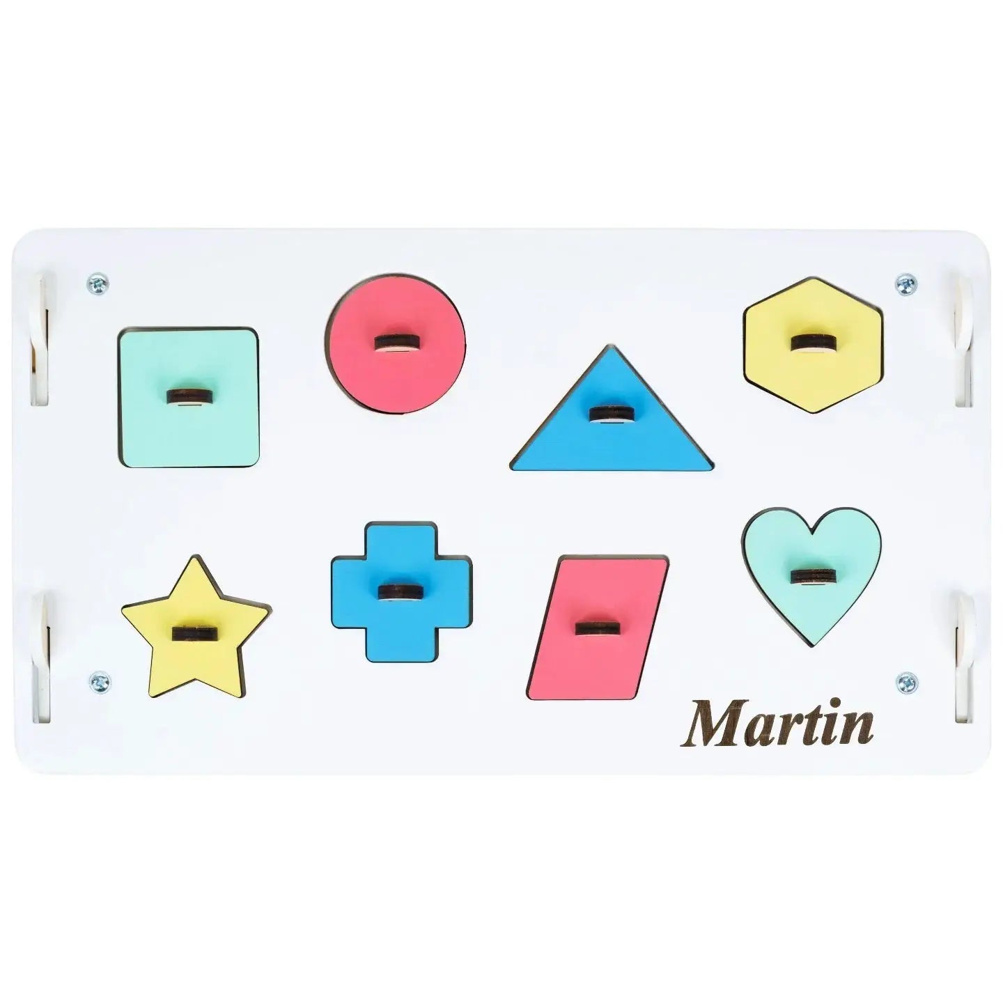 Maisonnette Éducative Blanche - Bois Natura, 12 à 18 mois, montessori - BusyKids by BusyKids