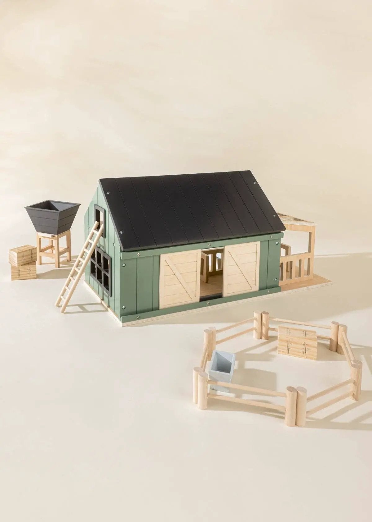 Ensemble de ferme et d'accessoires en bois - Coco Village by Coco Village