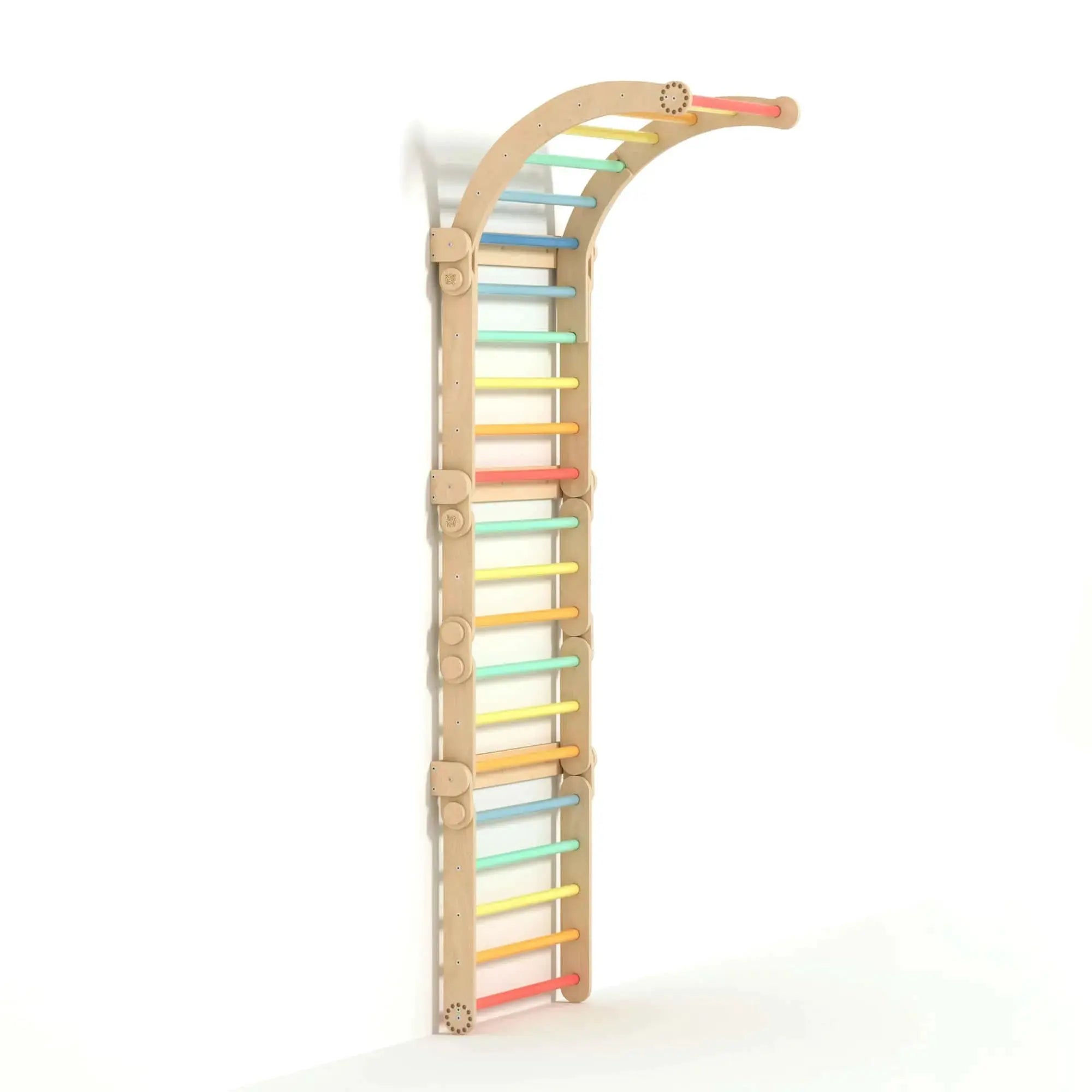 Fixations Murales pour l'ensemble d’escalade - bois naturel, 18 à 24 mois - BusyKids by BusyKids