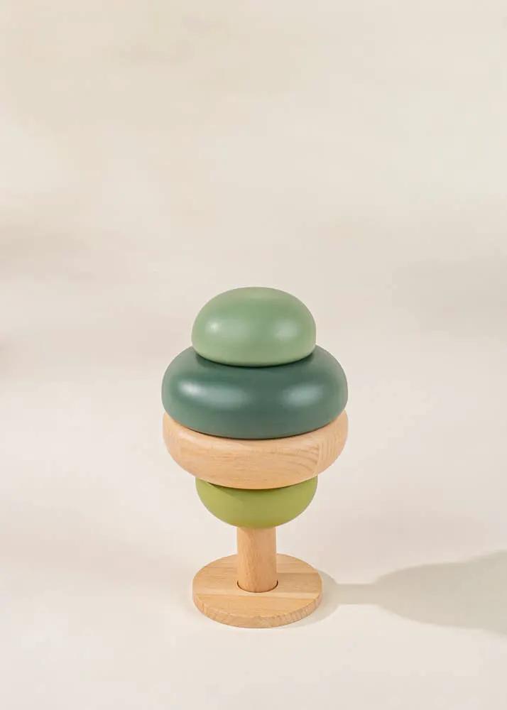 Lot de 3 arbres empilables en bois - Coco Village by Coco Village