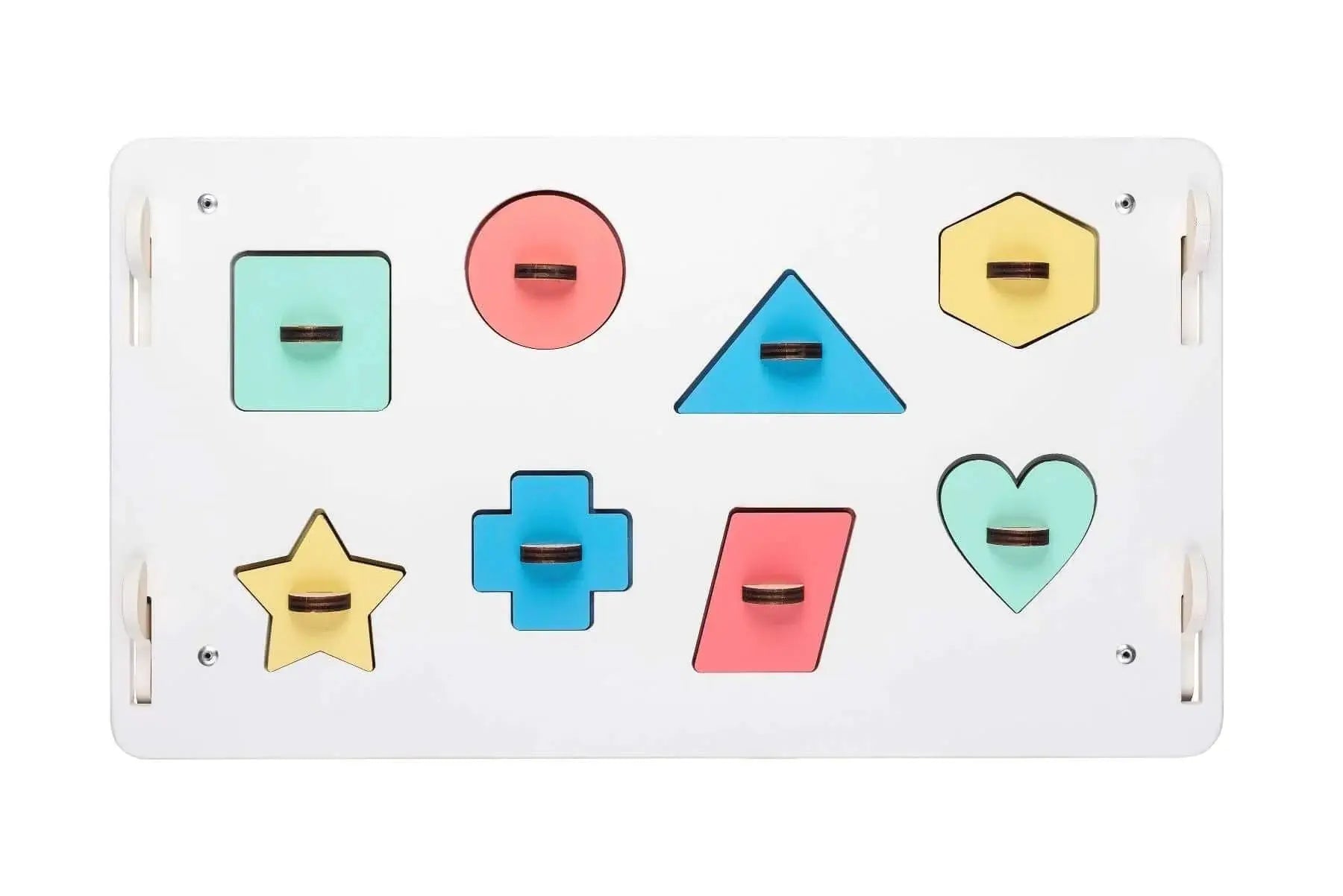 Maisonnette Éducative Blanche - Bois Natura, 12 à 18 mois, montessori - BusyKids by BusyKids