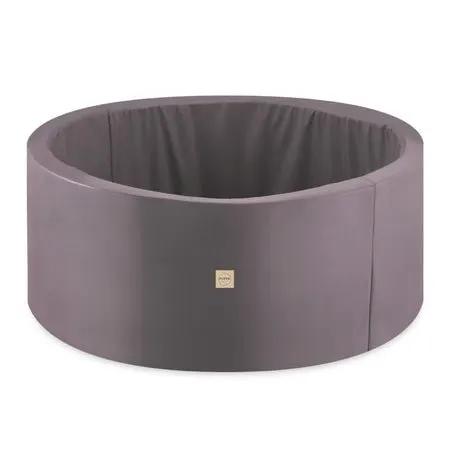 Piscine à balles - 115x50 cm, Ronde, Grise, Active - Plush Nest by Misioo
