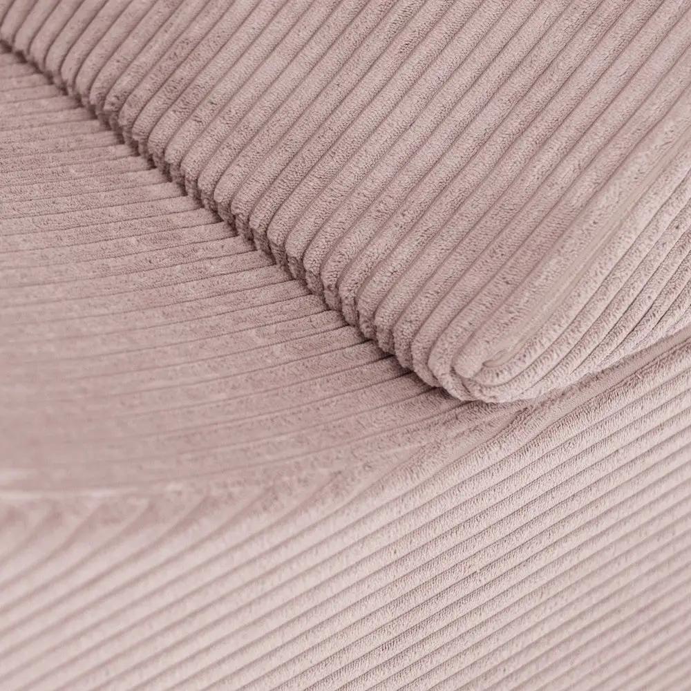 Chaise longue enfant inclinable 145x35x45 cm - velours côtelé rose clair premium, confortable – Plush Nest by Misioo