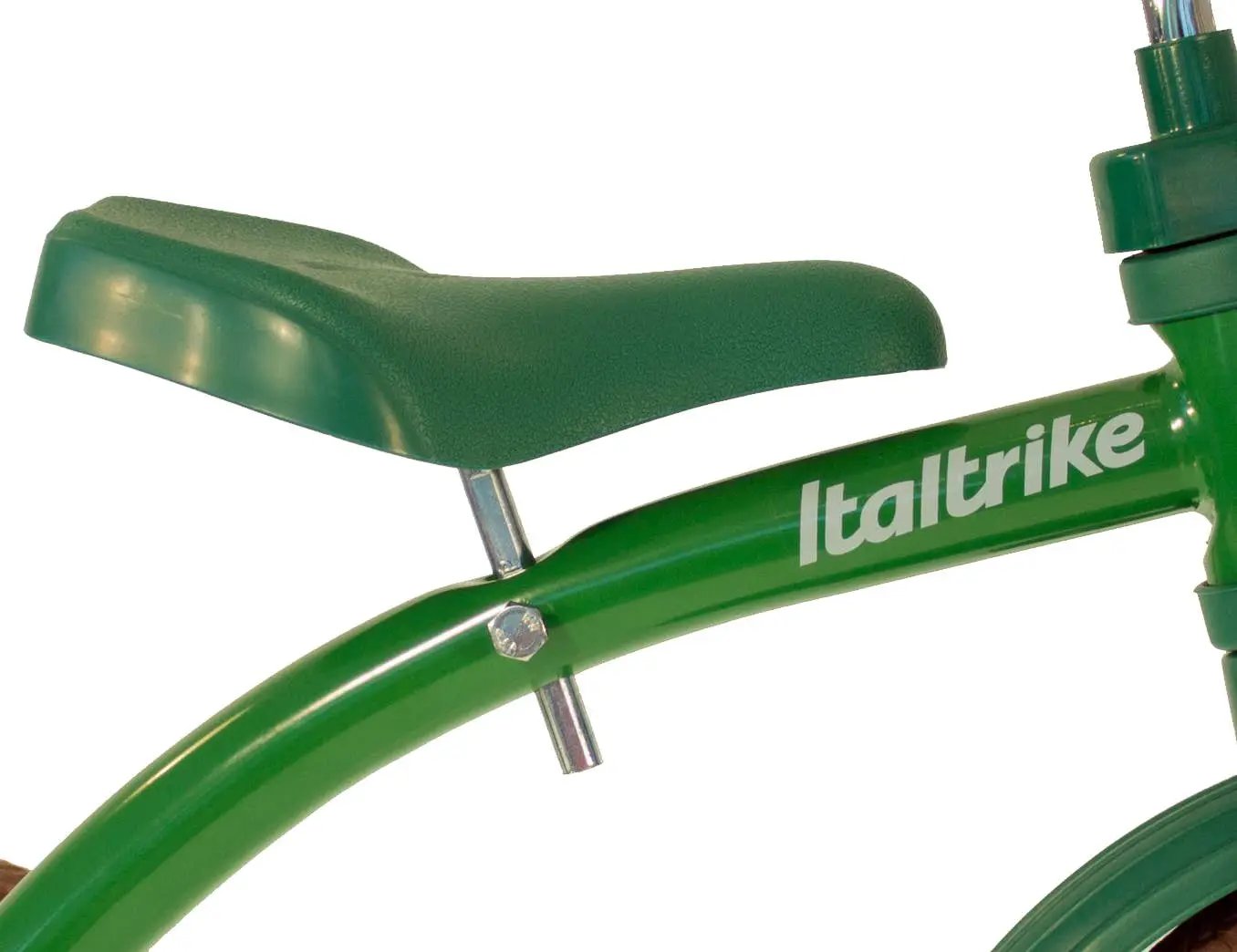 Tricycle Super Lucy Primavera Vert Italtrike Pour Enfants 2 À 5 Ans Châssis Métal Robuste Guidon Chromé by Italtrike