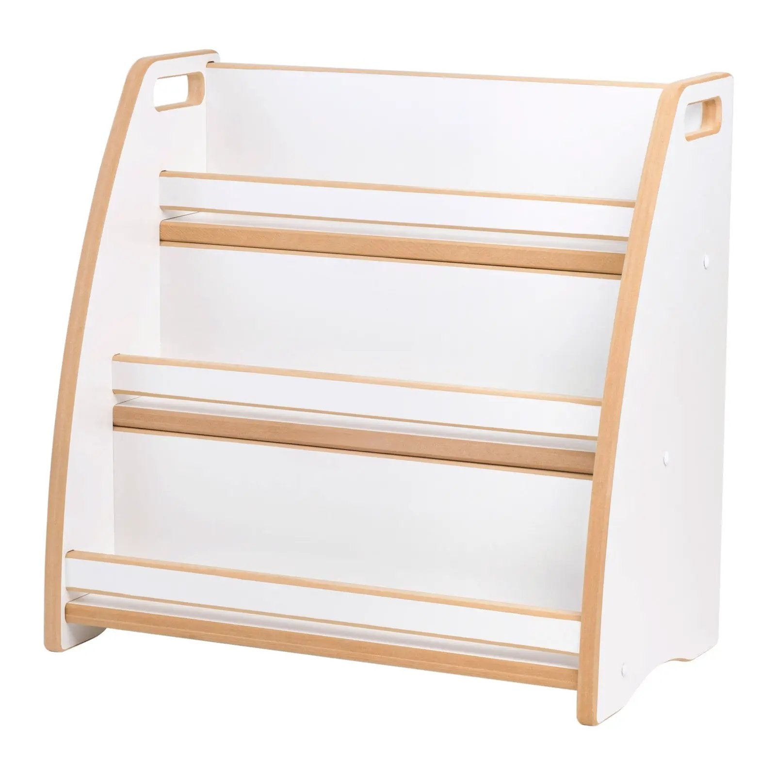 Bibliothèque enfant avec étagère pour salle de jeux et chambre d'enfant - Bois blanc, rangement - Plush nest by Misioo