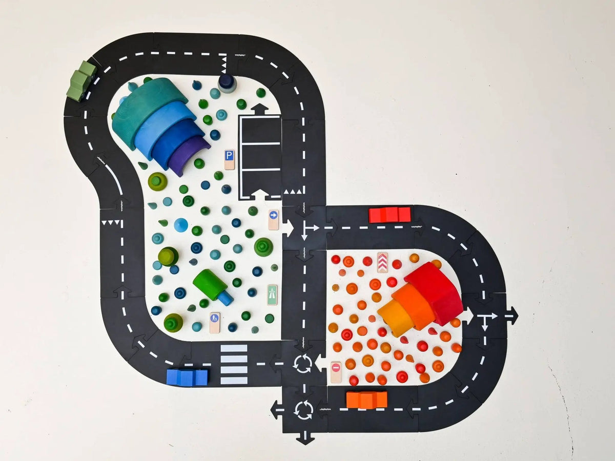 Grand jeu de route flexible pour jouets - Autoroute by Waytoplay Toys - The Netherlands