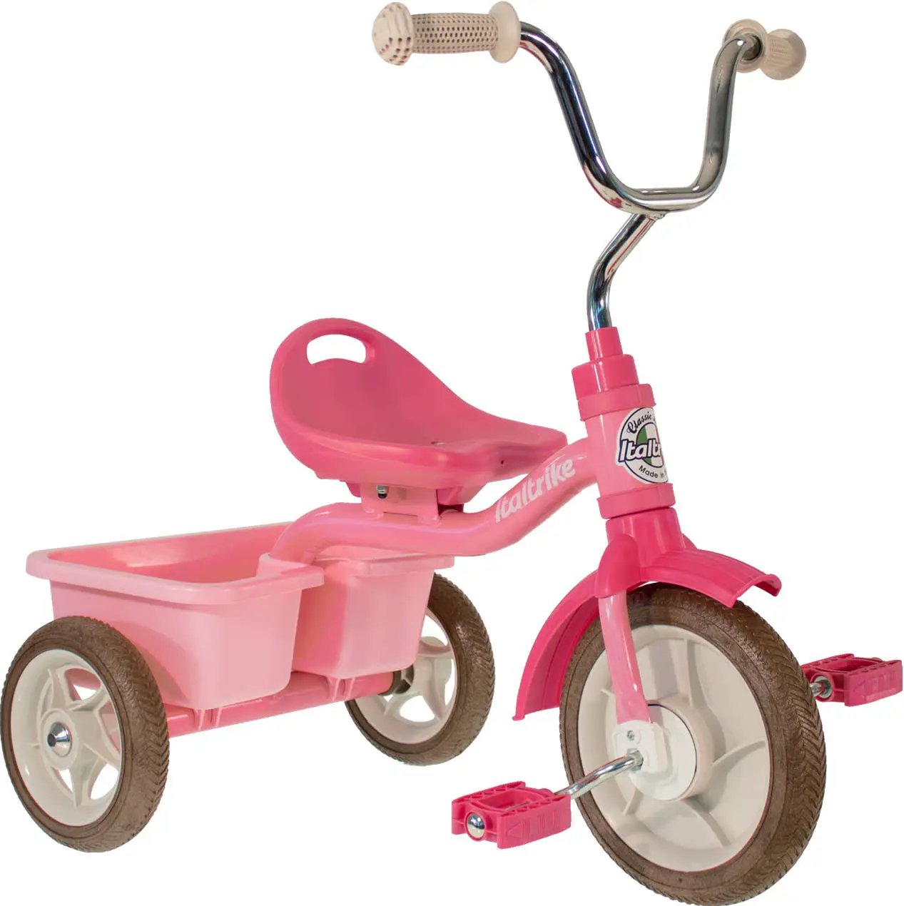 Tricycle Transporter Rose Garden Rose Italtrike Pour Enfants 2 À 5 Ans Châssis Métal Solide by Italtrike