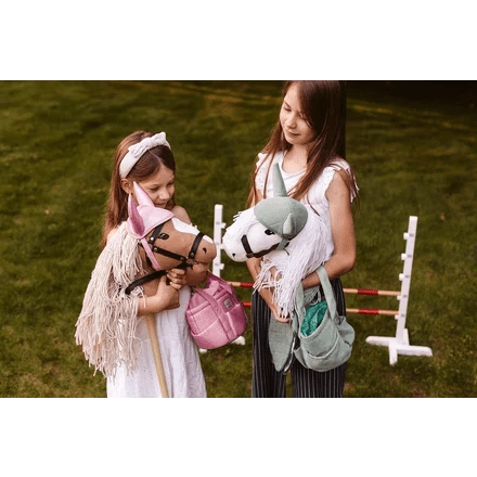 Tapis de selle et chapeau en velours côtelé vert pour cheval de loisir - myplayground