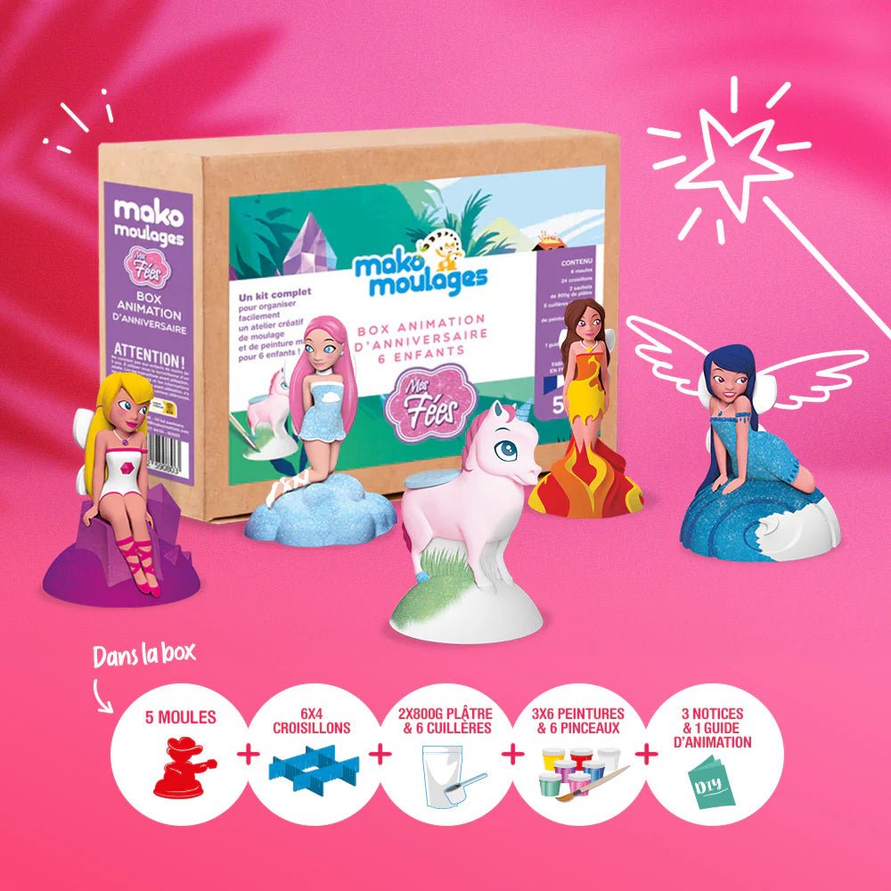 Box Animation Anniversaire - Mako Moulages Fées - Mako Créations - myplayground