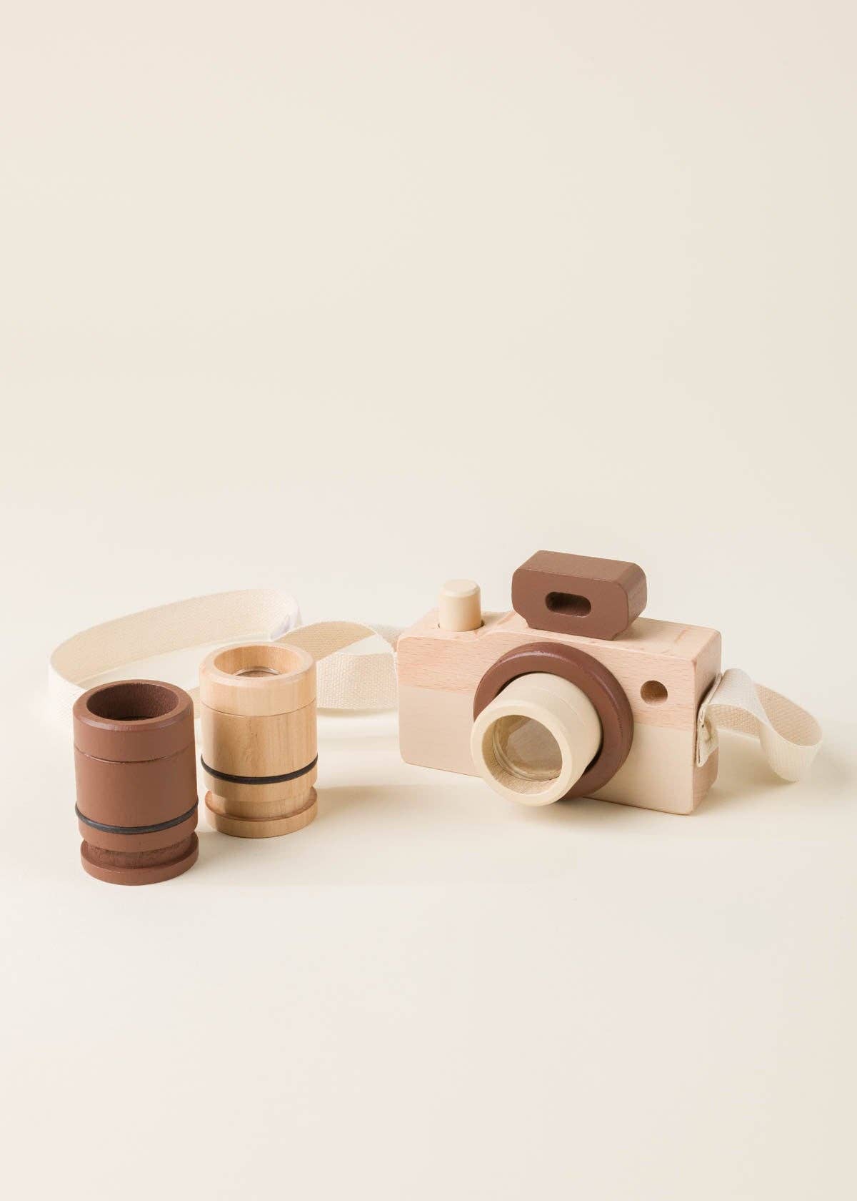 Appareil Photo en Bois avec Sac - Jouet Éducatif - Coco Village - myplayground