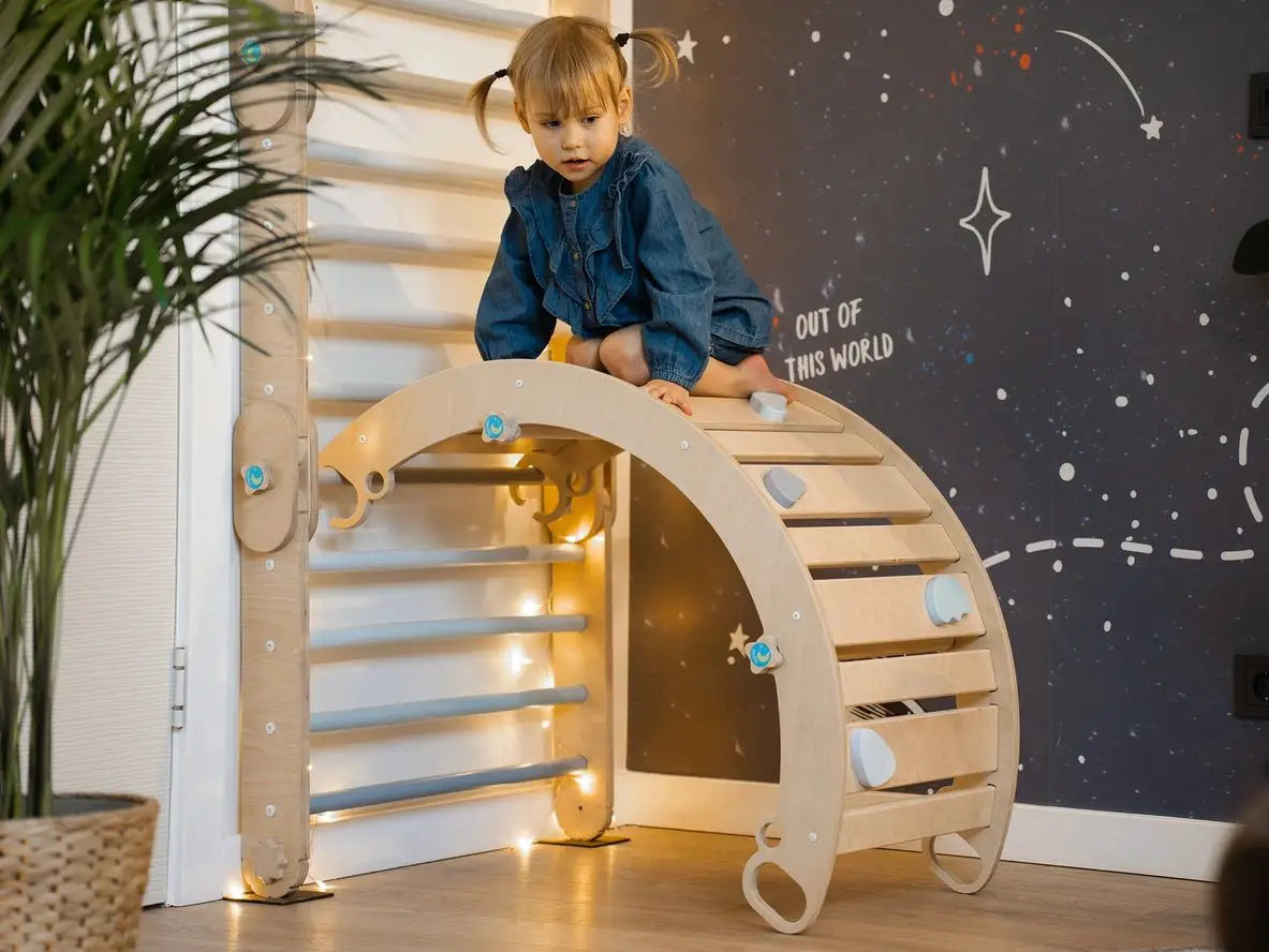 Arche d'Escalade + Rampe pour Alpiniste - Jeu de Motricité Enfant - Happymoon by HappyMoon