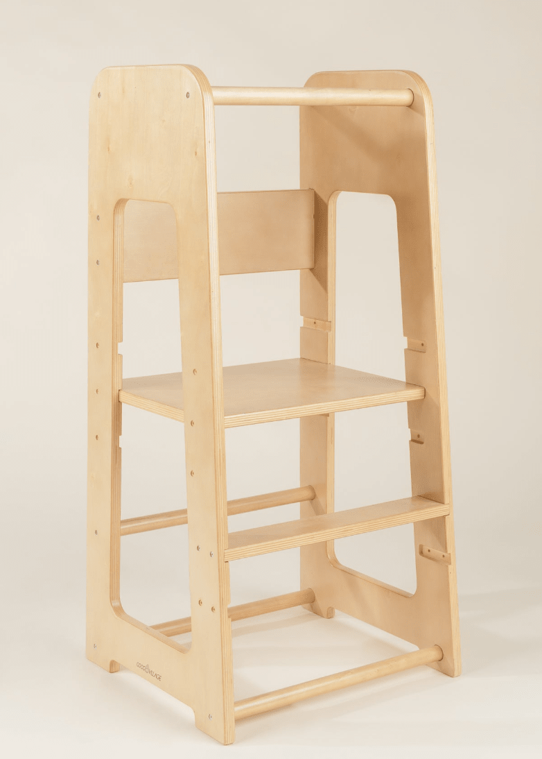 Nouvelle tour éducative en bois naturel - Coco Village - myplayground