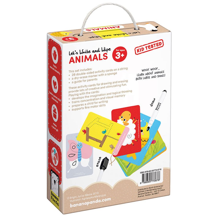 Écrire et Effacer - Animaux - Banana Panda - myplayground