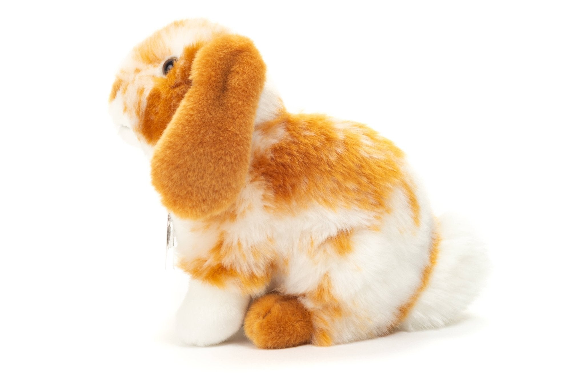 Lapin assis marron clair/blanc piqué 20 cm - jouet en peluche - S - myplayground