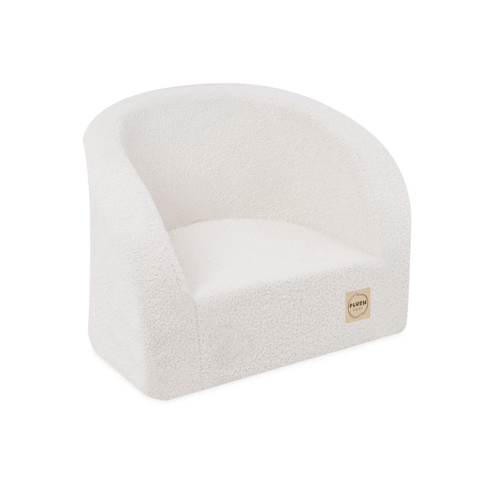Fauteuil - agneau crème, fauteuil enfant - Plush Nest by Misioo