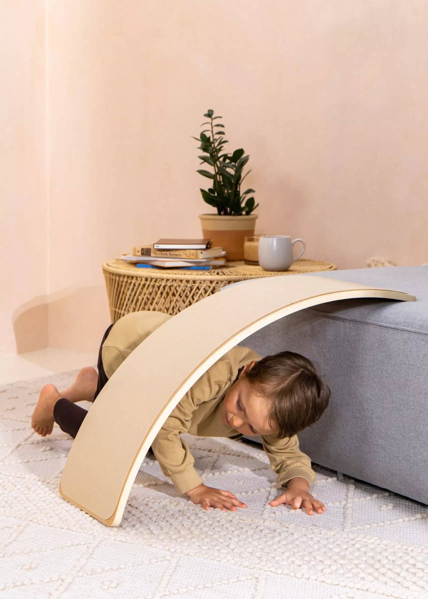 Planche d'équilibre en feutre - Beige - Coco Village - myplayground