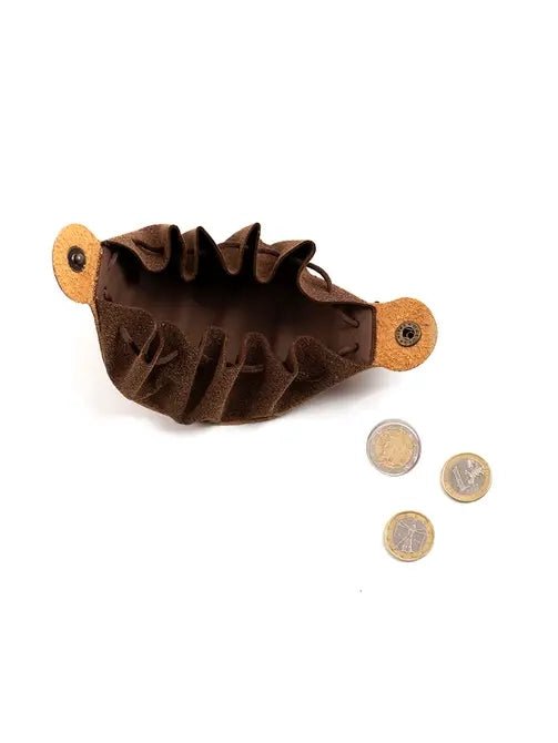 Porte - monnaie en cuir suede Marron - Jeu de role pour enfants - myplayground