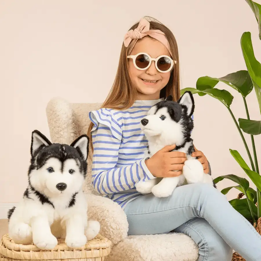 Husky assis 30 cm - peluche - peluche - Teddy Hermann by Teddy Hermann