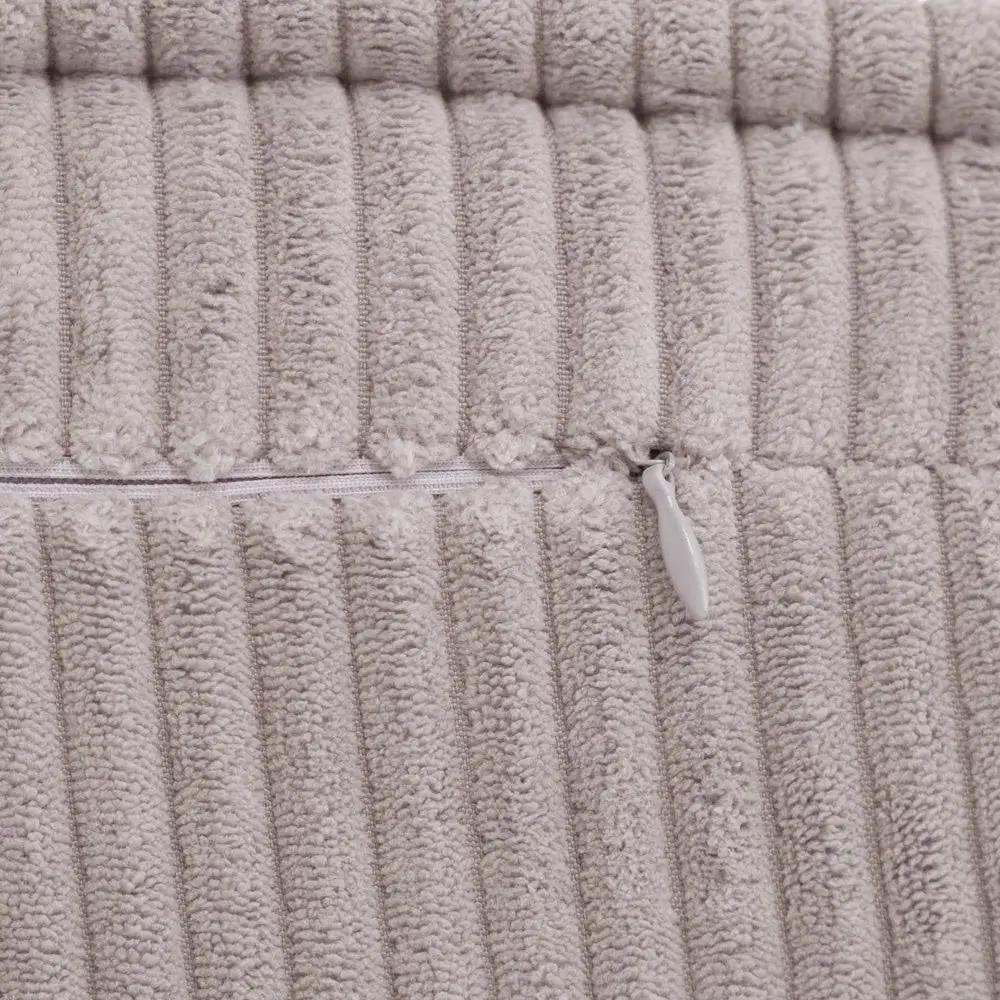 Chaise longue enfant, 150x60x25 cm, velours côtelé beige premium - Plush Nest by Misioo