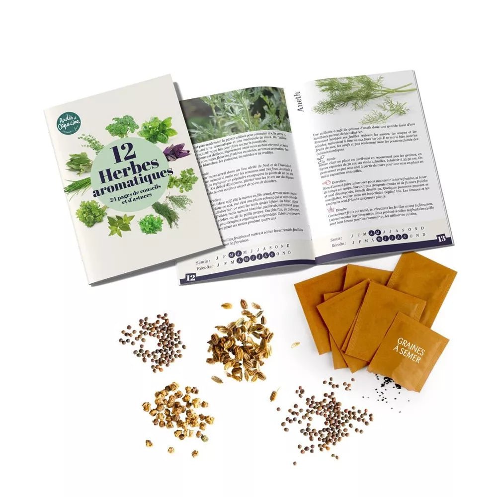 Enveloppe de 12 sachets - Aromates by Radis Et Capucine