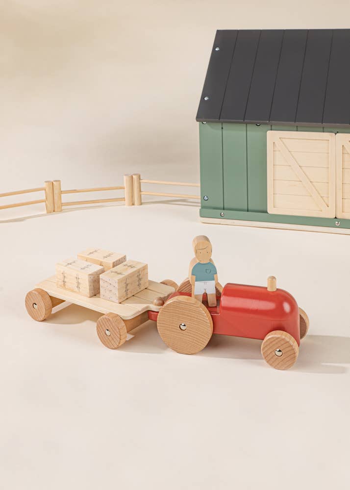 Tracteur agricole en bois - Coco Village by Coco Village