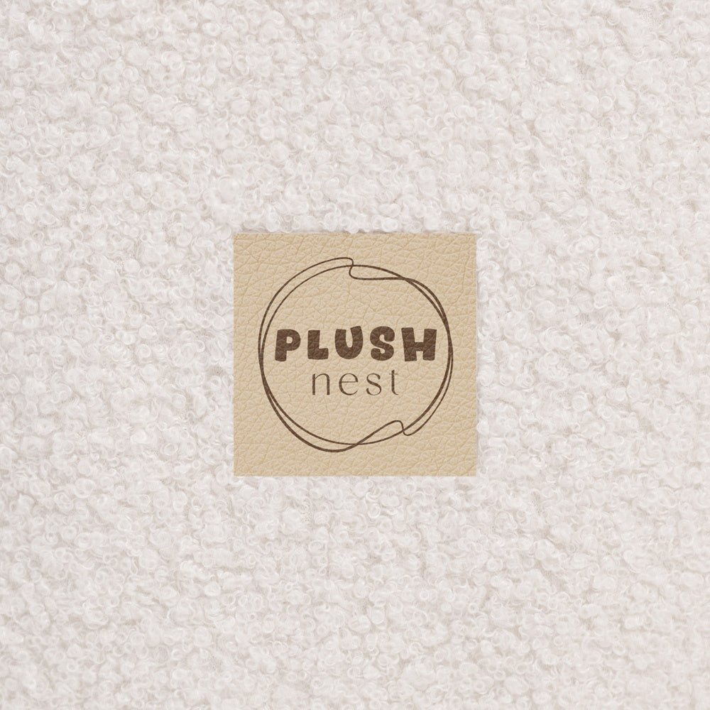 Piscine à balles avec tapis, 95x30 cm, agneau crème, Floral Fun Zone (+ 200 boules or, perle, transparentes) - Plush Nest - Misioo - myplayground