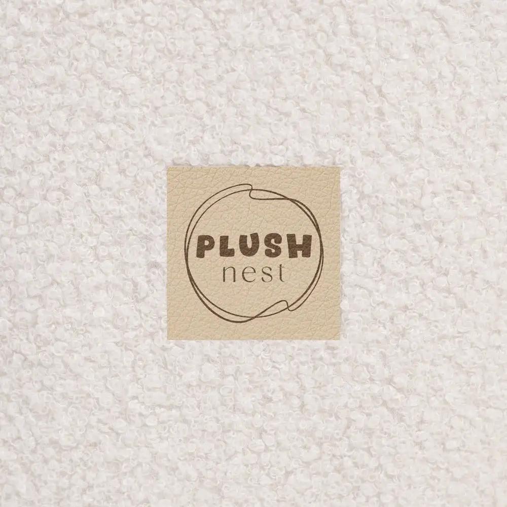 Piscine à balles avec tapis, 95x30 cm, agneau crème, Floral Fun Zone (+ 200 boules or, perle, transparentes) - Plush Nest - Misioo by Misioo