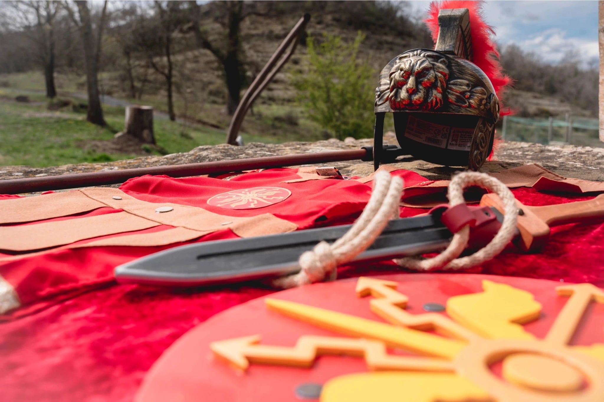 BAGUE GLADIO EN CUIR SYNTHÉTIQUE BLEU - Jeu de role pour enfants - myplayground