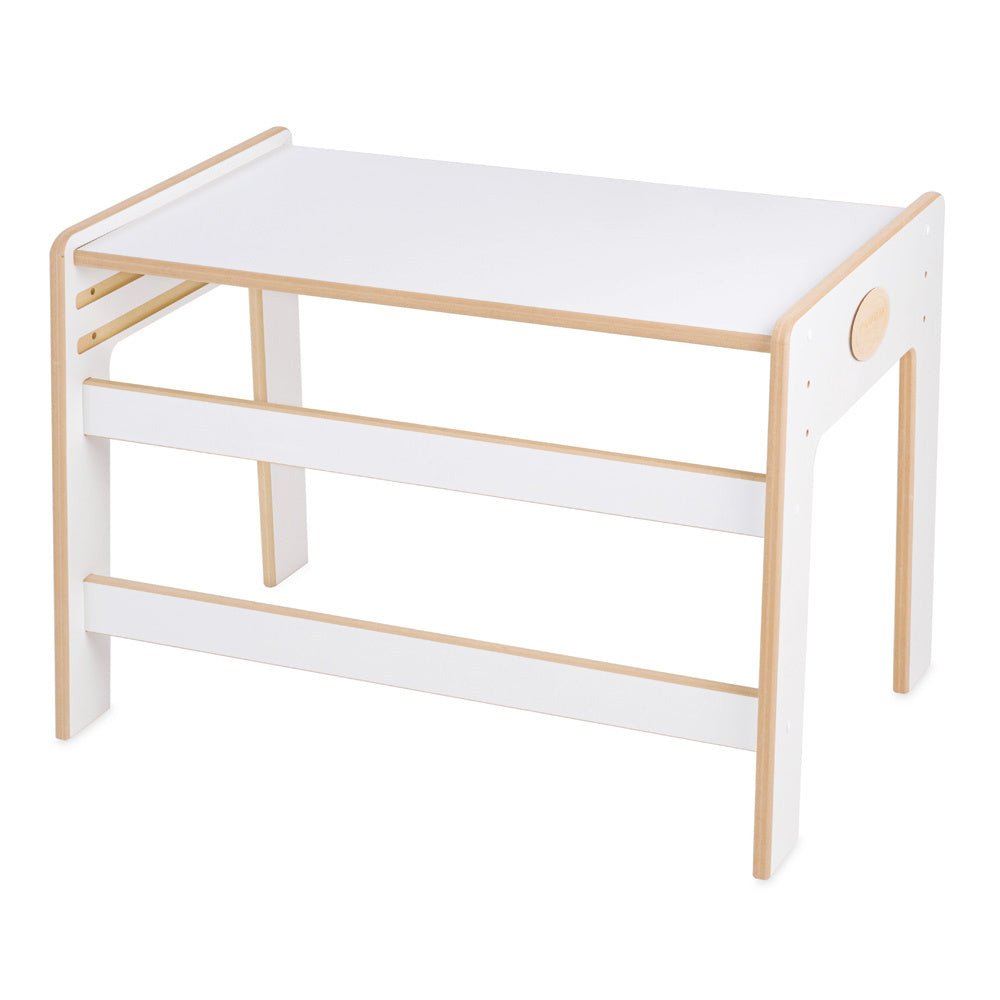 Chaise bébé avec table assortie - bois blanc, ensemble table et chaise enfant - Plush Nest - myplayground
