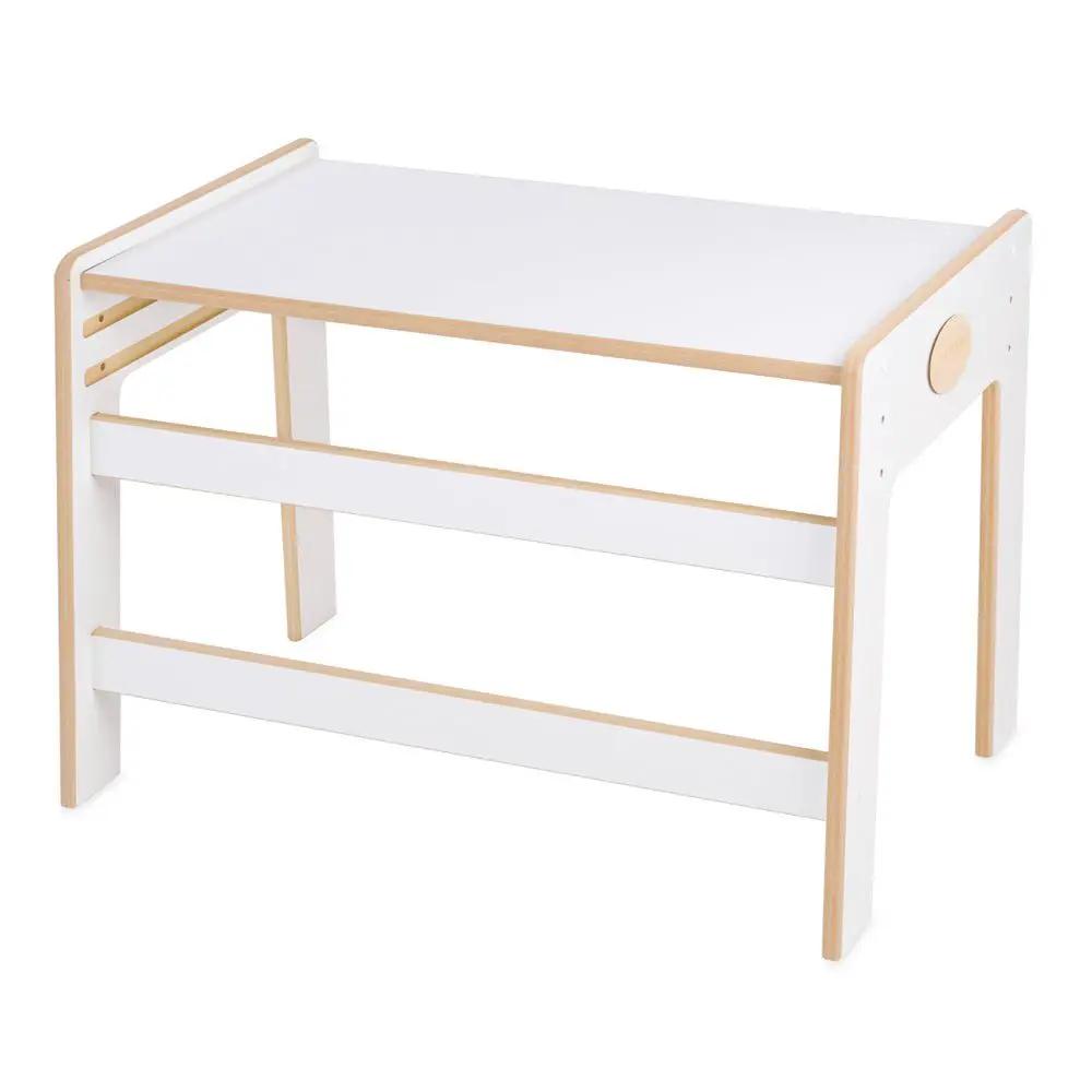 Chaise bébé avec table assortie - bois blanc, ensemble table et chaise enfant - Plush Nest by Misioo