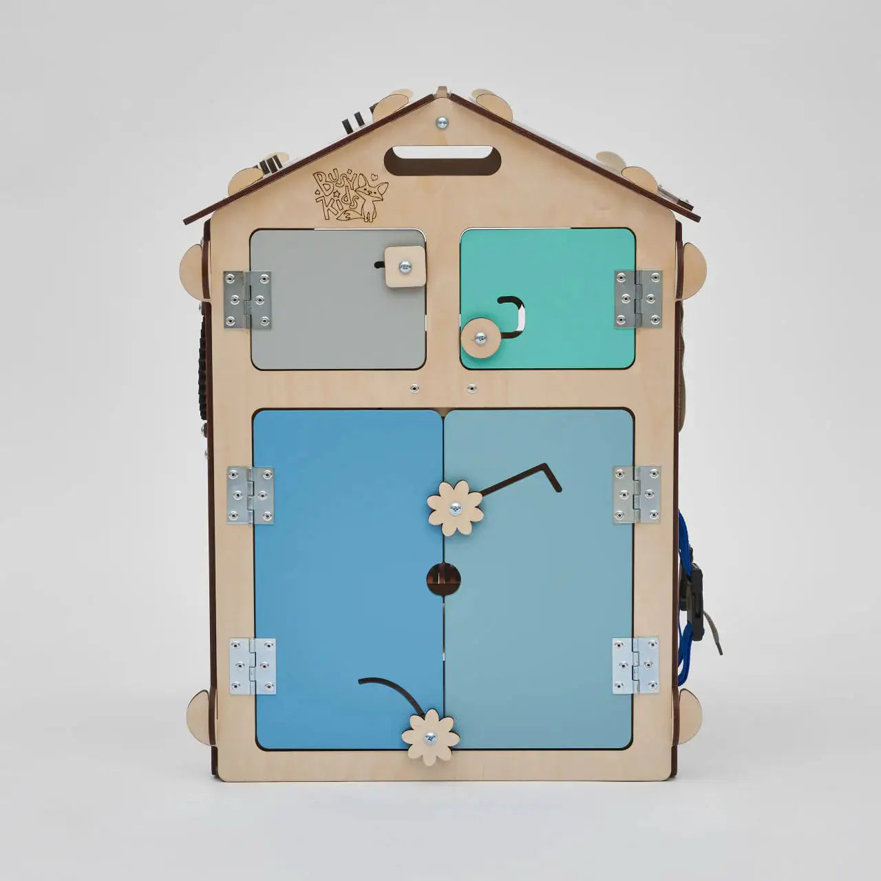 Maisonnette Éducative - Menthe, Édition Limitée, Bois Natura, 12 à 18 mois - BusyKids by BusyKids