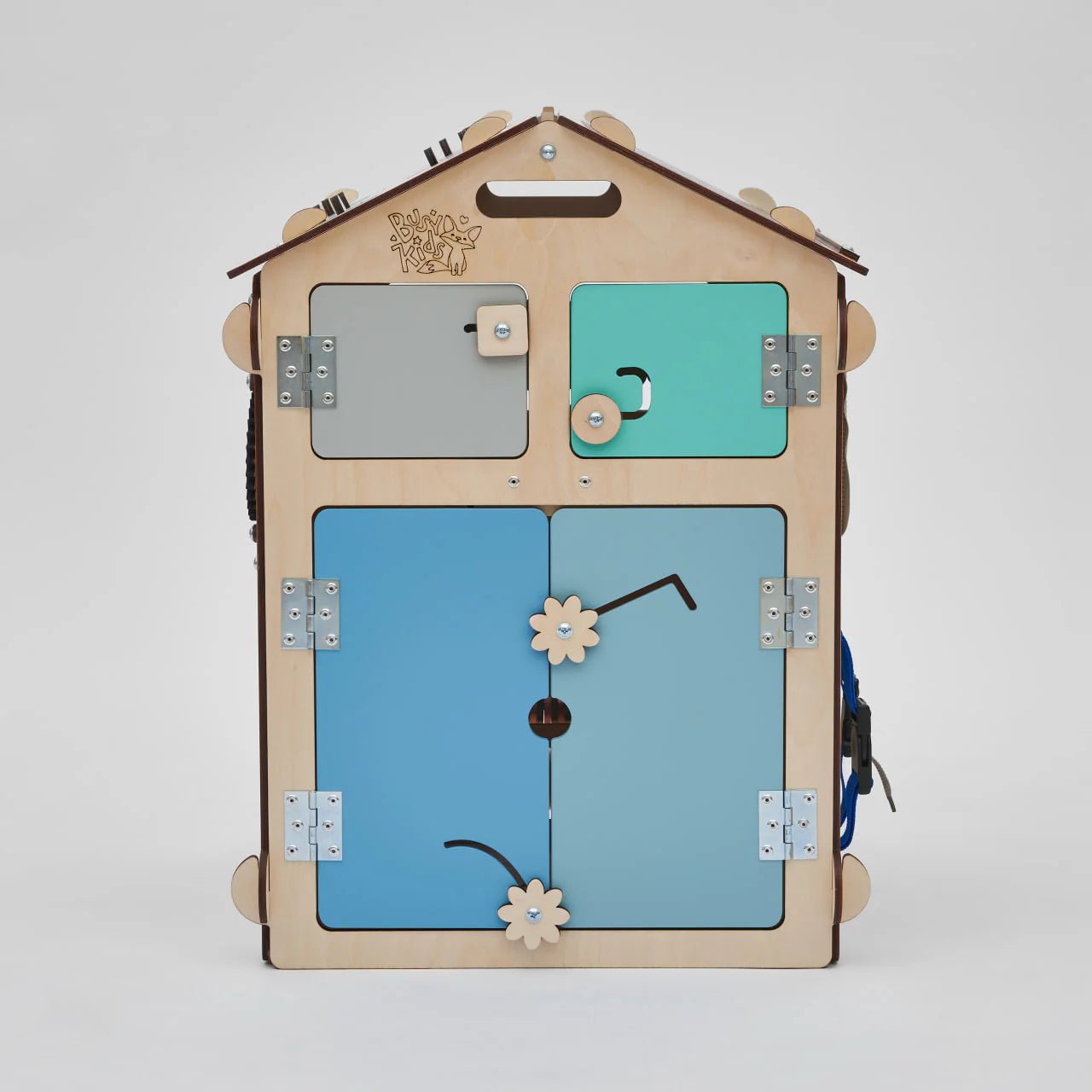 Maisonnette Éducative - Menthe, Édition Limitée, Bois Natura, 12 à 18 mois - BusyKids - myplayground