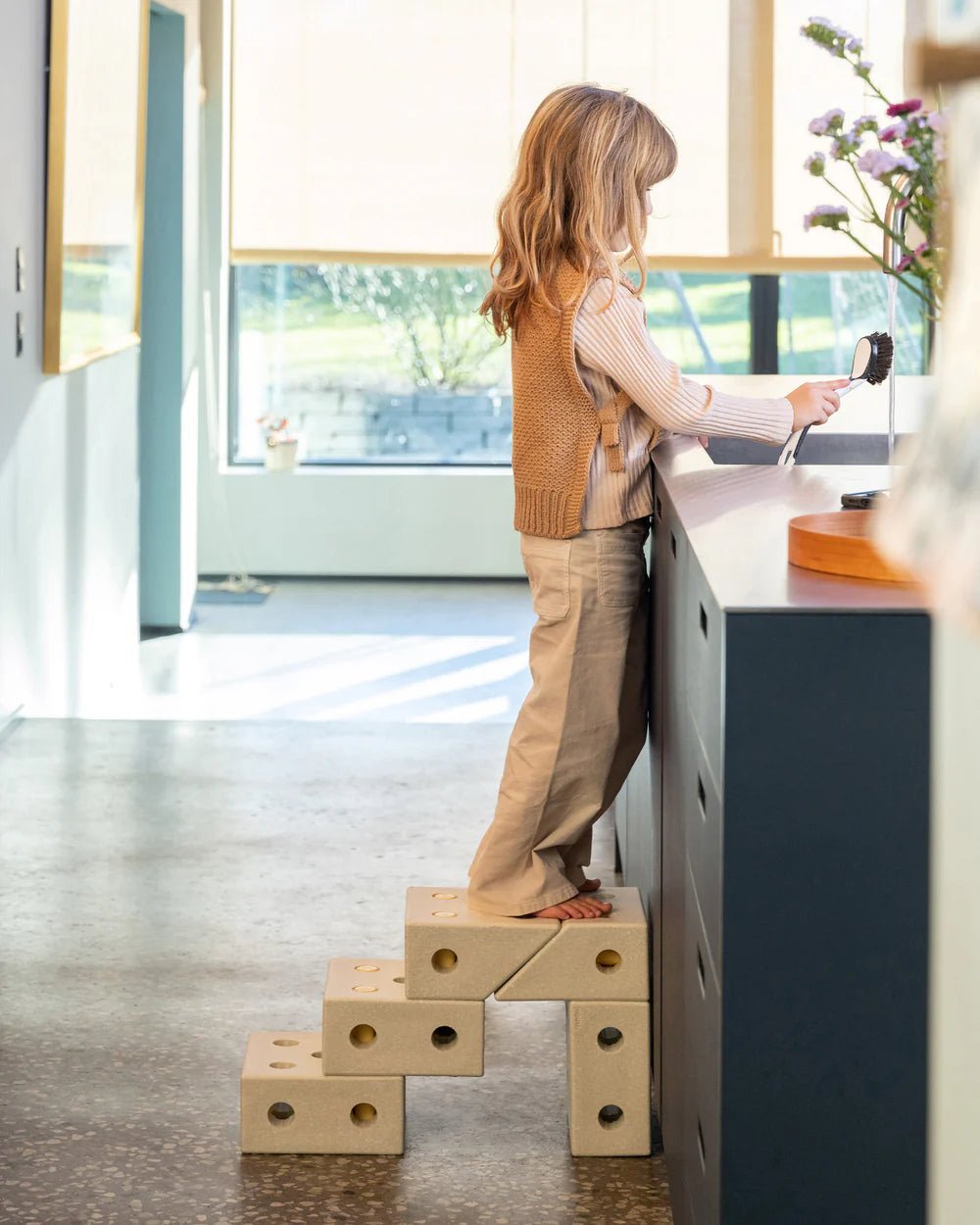 Bloc carré - Sand Grey - Modu - myplayground