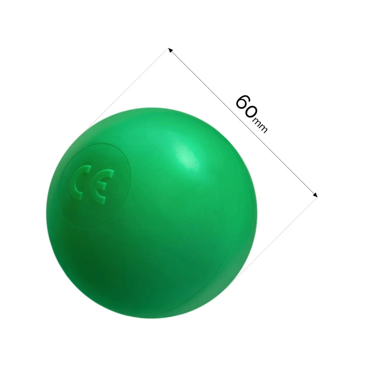 Boule de piscine à balles - 6 cm, verte - Plush Nest - Misioo by Misioo