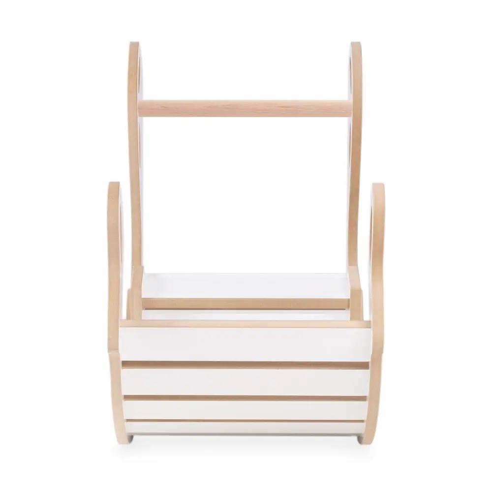 Bascule avec banc pour enfants - Bois blanc, bascule en bois, jouet à bascule - Plush Nest by Misioo