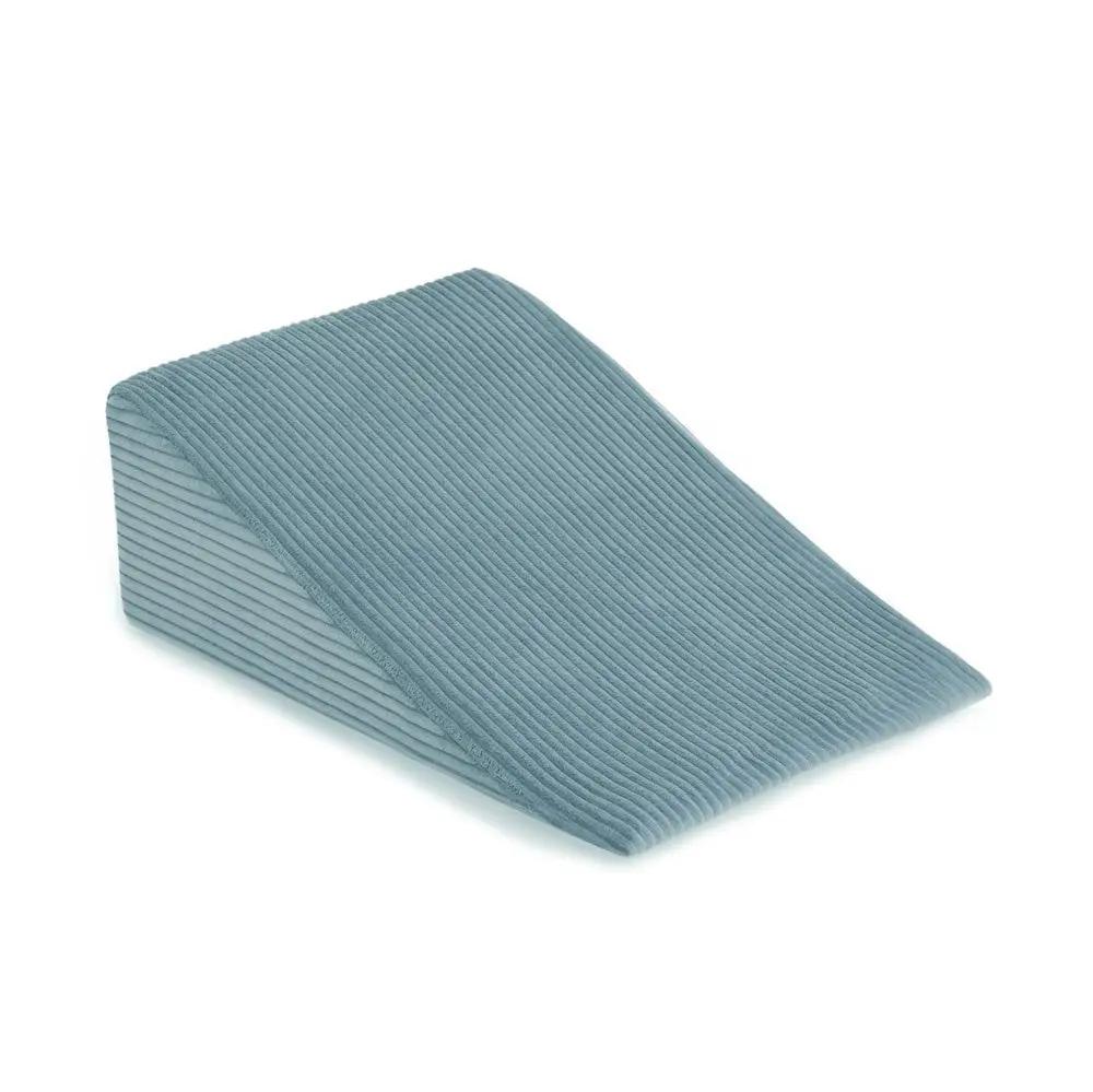 Mini terrain de jeu – Velours côtelé bleu premium, bassin et 100 balles (perle, argent) – Plush Nest by Misioo