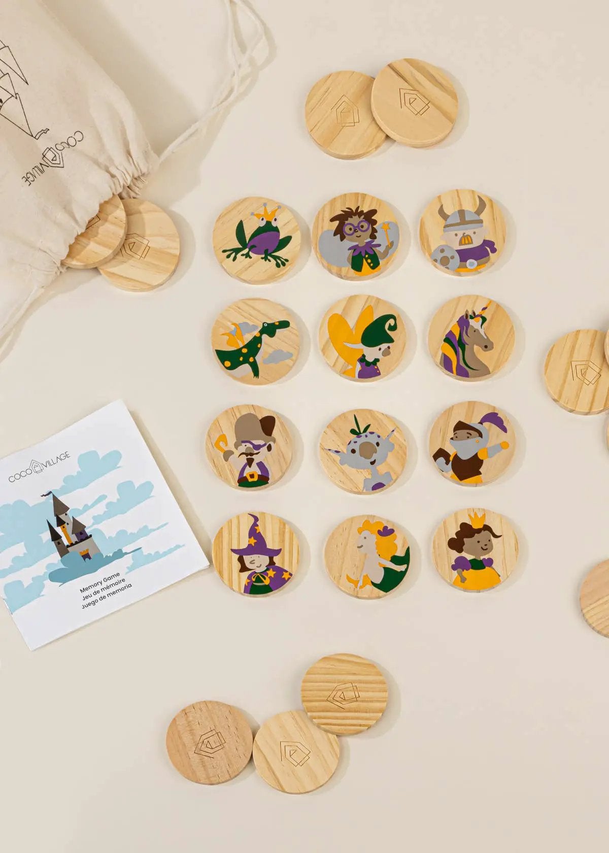Jeu de mémoire en bois - IMAGINARIUM - Coco Village by Coco Village