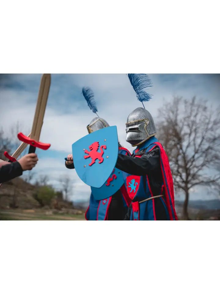 BOUCLIER KAMELOT L BLEU AVEC LION - Jeu de role pour enfants - myplayground
