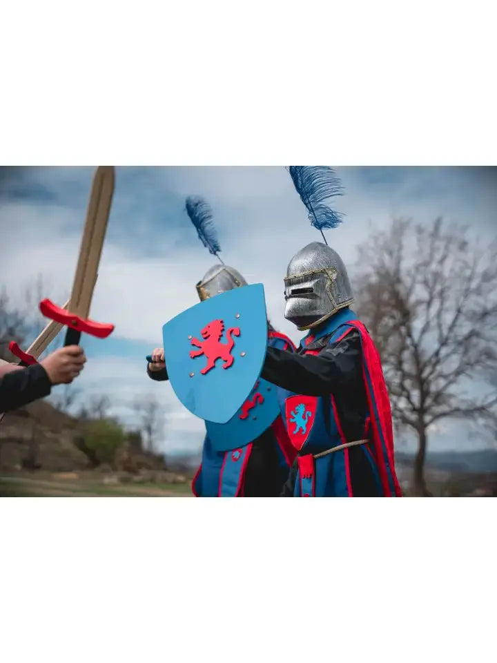 BOUCLIER KAMELOT L BLEU AVEC LION - Jeu de role pour enfants by KALID MEDIEVAL