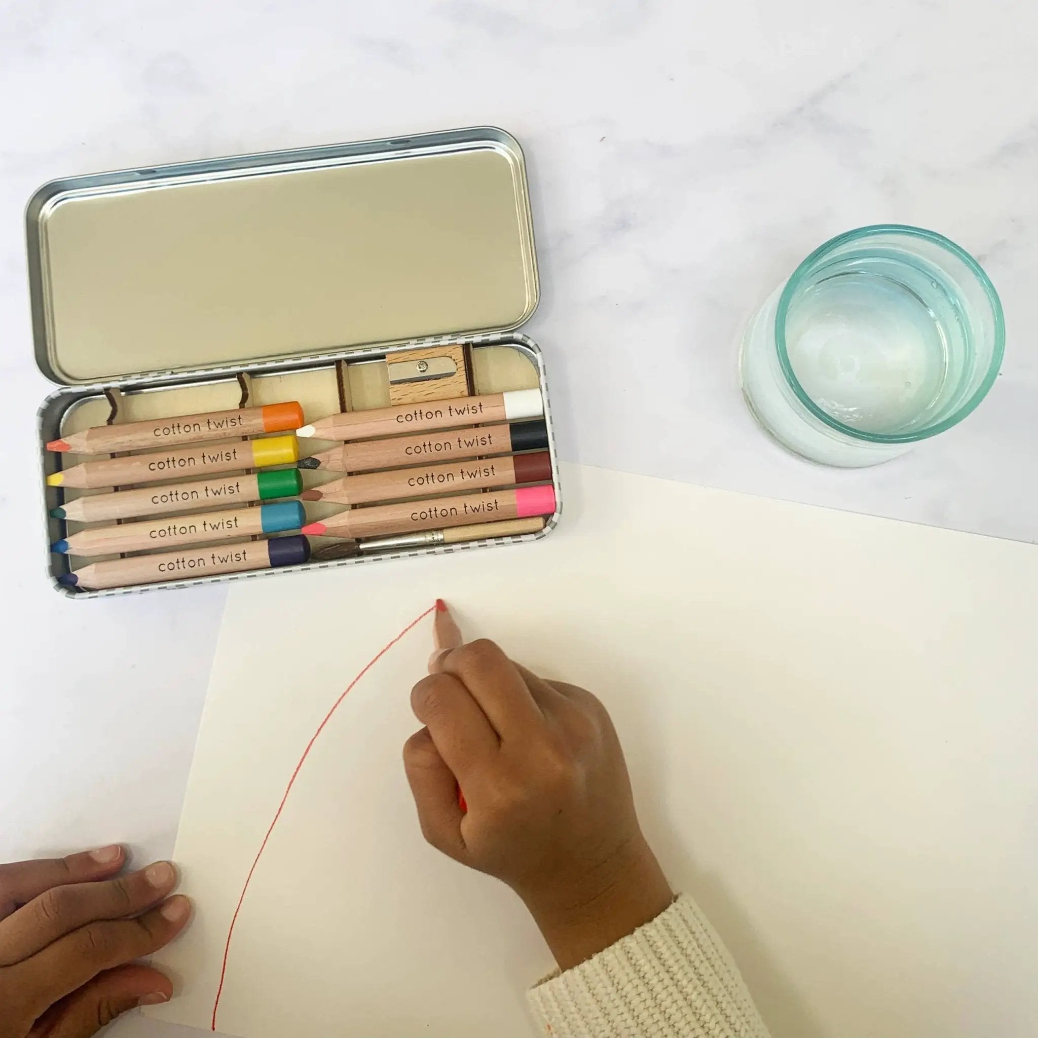 Boîte à crayons aquarelle Jumbo by Cotton Twist