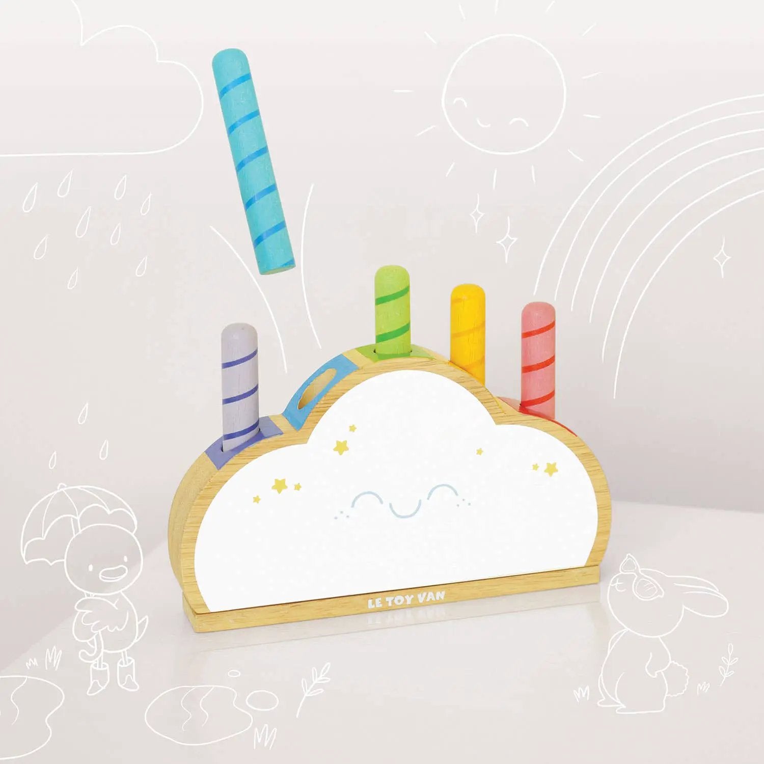 Nuage arc-en-ciel Pop ! - Jeu sensoriel enfant by Le Toy Van