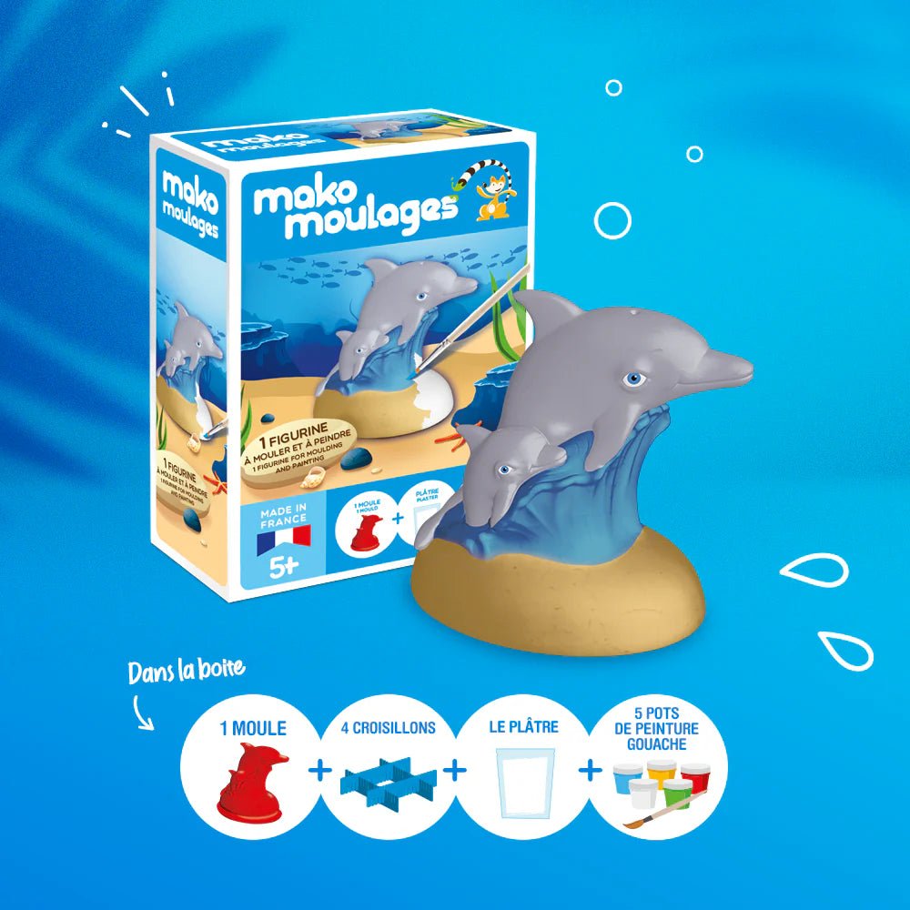 Mako Moulages - Le Dauphin et Son Bébé - Mako Créations by Mako Créations