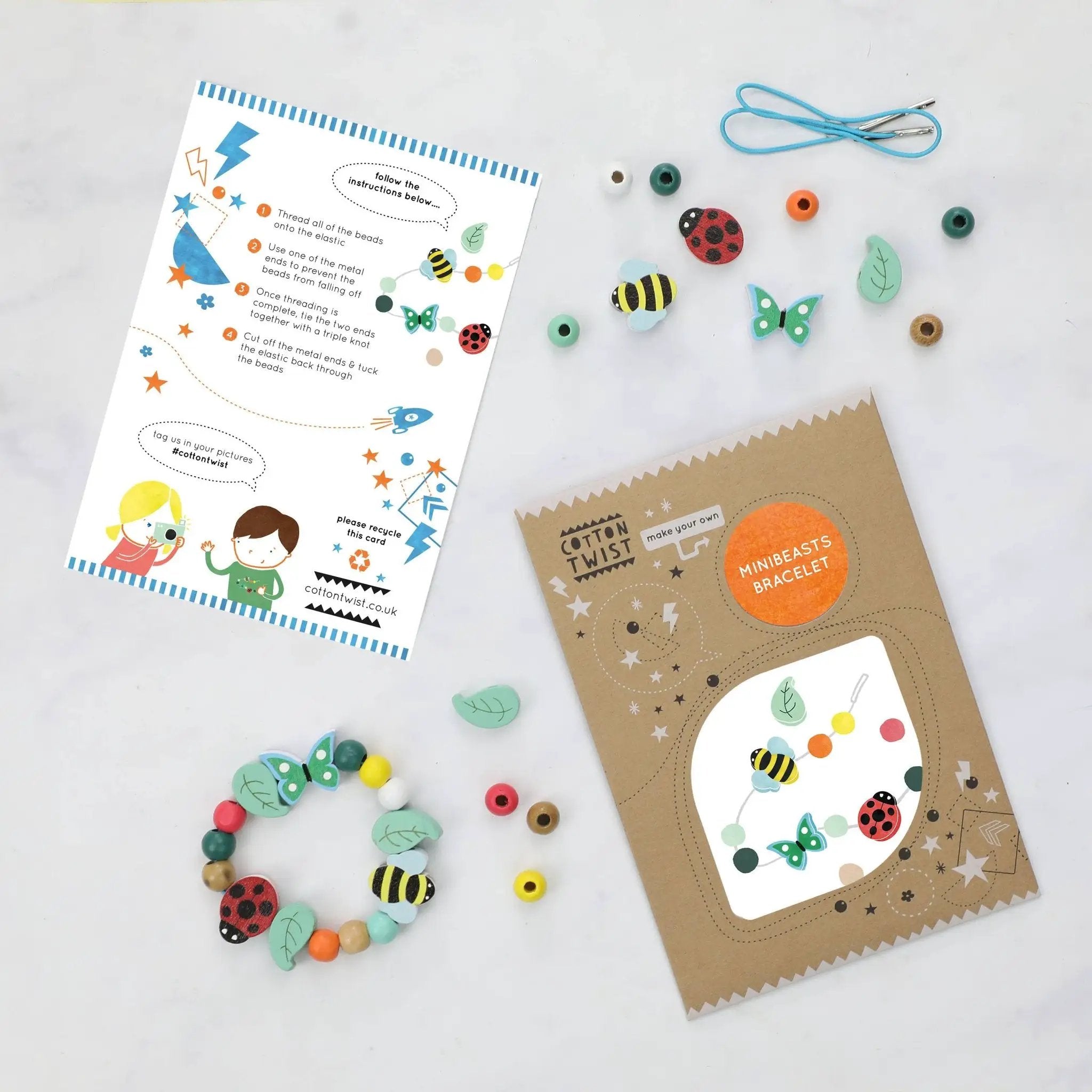 Créez votre propre bracelet Minibeast by Cotton Twist