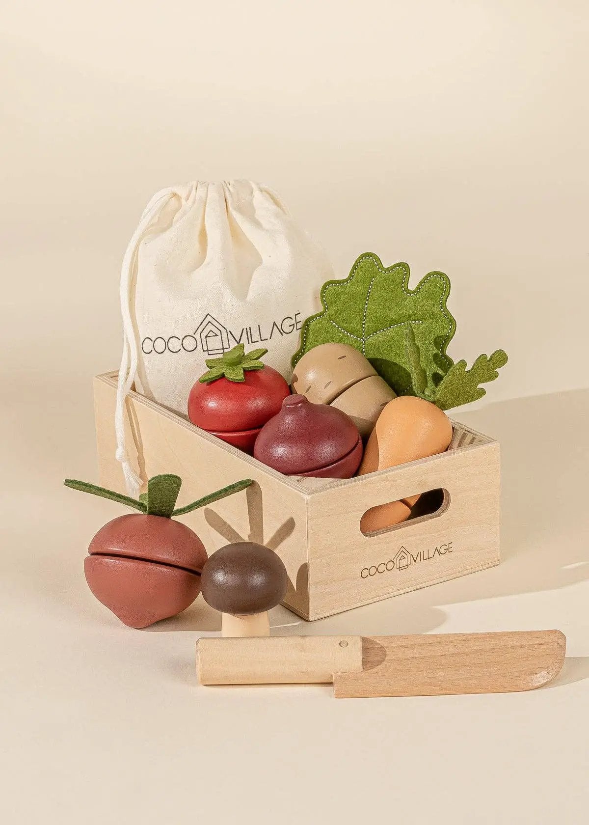 Set de jeu de légumes en bois - Coco Village by Coco Village