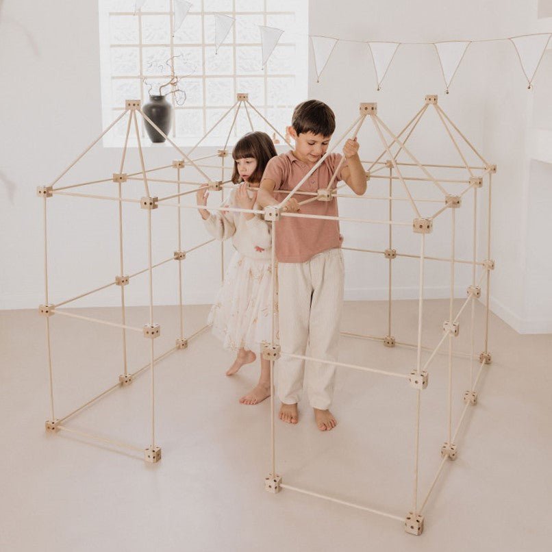 1001 Cabanes – Pack Grizzly – 155 pièces avec toiles en tissu - myplayground